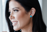 Opal Glow Druzy Stud Earrings