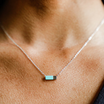 Turquoise Bar Necklace