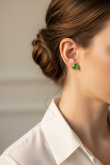 Opal Glow Druzy Stud Earrings