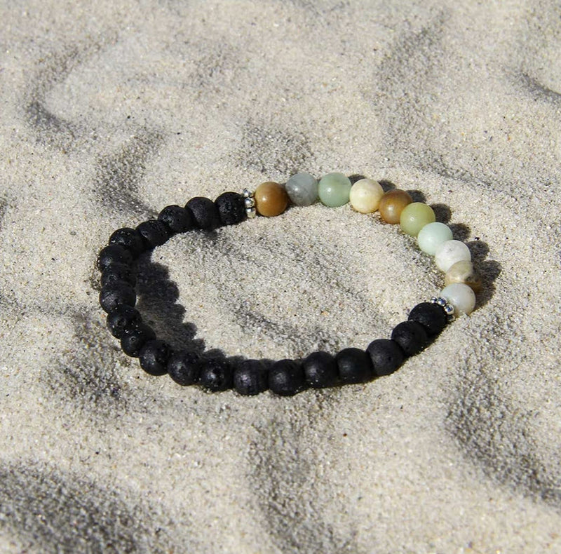Amazonite Beaded Aromatherapy Diffuser Bracelet