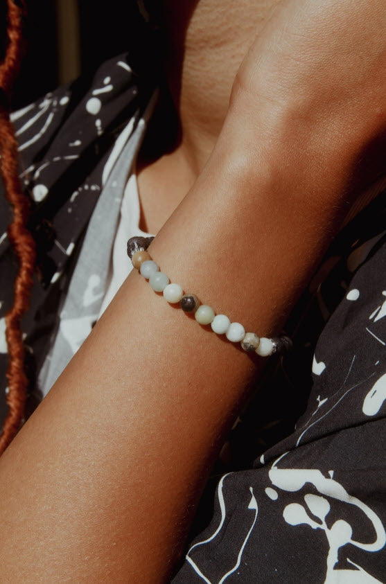 Amazonite Beaded Aromatherapy Diffuser Bracelet