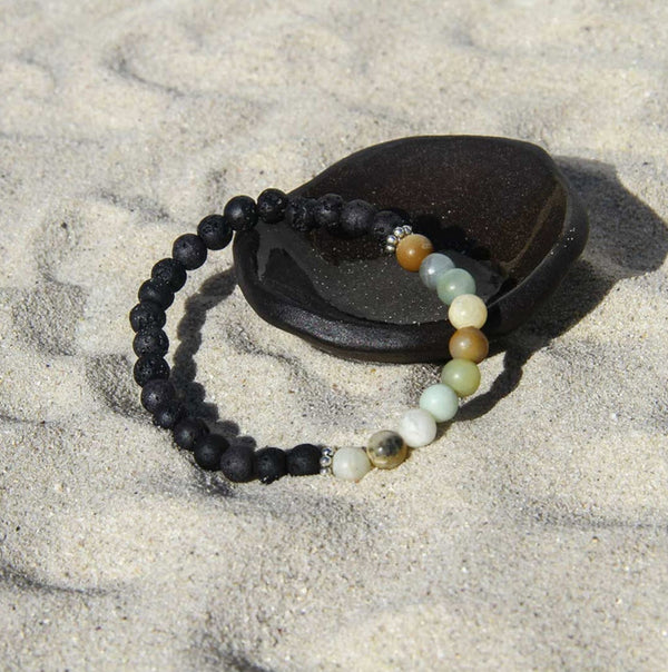 Amazonite Beaded Aromatherapy Diffuser Bracelet