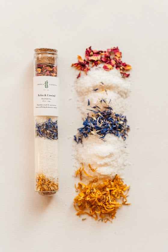 Relax and Unwind Floral Bath Tea