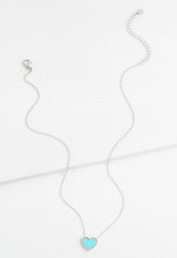 Bay Turquoise Heart Necklace