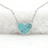Bay Turquoise Heart Necklace