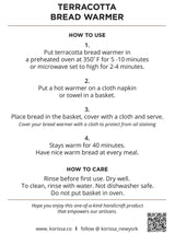 Handmade Bread Warmer & Wicker Basket