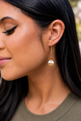 Grace Gold-Dipped Clay Earrings