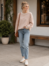 Sunday Stripe Crewneck
