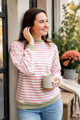 Sunday Stripe Crewneck