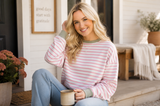 Sunday Stripe Crewneck