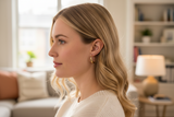 Crescent Moon Thread Drop Earrings