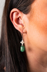 Cross Turquoise Earrings