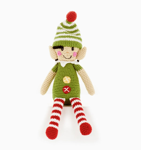 Handmade Plush Elf | Holiday Keepsake