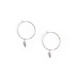 Feathers of Freedom Hoop Earrings