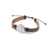 Faith to Move Mountains Leather Bracelet