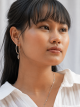 Feathers of Freedom Hoop Earrings