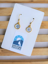 Forget-Me-Not Resin Earrings