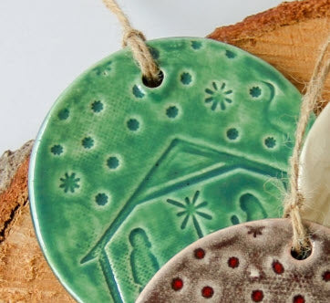 Ceramic Nativity Ornament