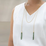 Grounded Hope Tassel Wrap Necklace