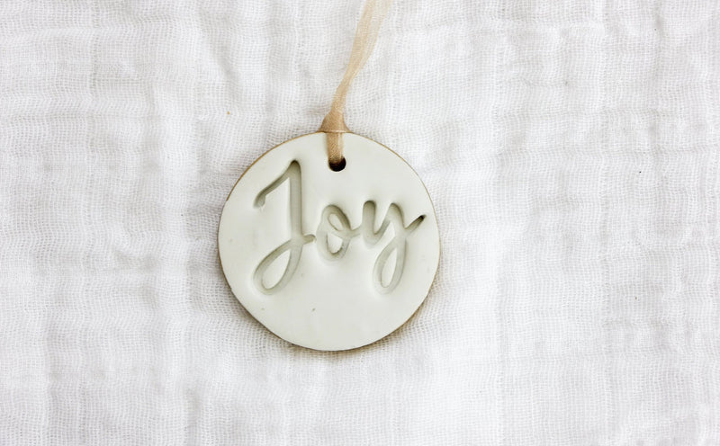 Hope, Joy, and Noel Ornaments