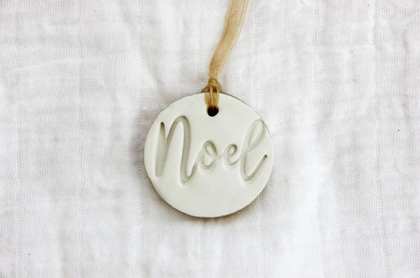 Hope, Joy, and Noel Ornaments