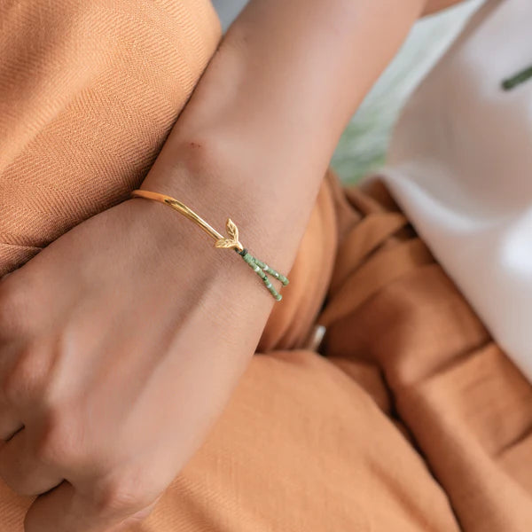 Grounded Hope Half-Cuff Bracelet