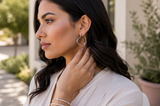 Artisan Heart Hoop Earrings