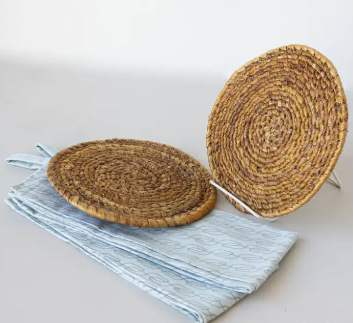 Banana Leaf Hot Plates | Set of 2