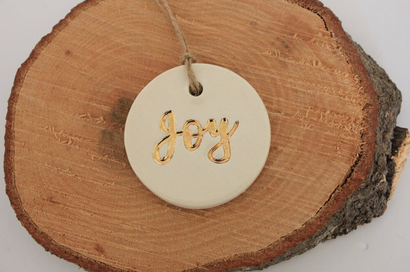 Gold Leaf Christmas Ornaments