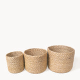 Simply Woven Jute Storage Bins | Set of 3