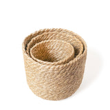 Simply Woven Jute Storage Bins | Set of 3