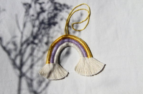 Mini Macramé Rainbows