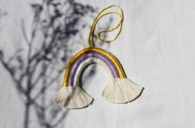 Mini Macramé Rainbows