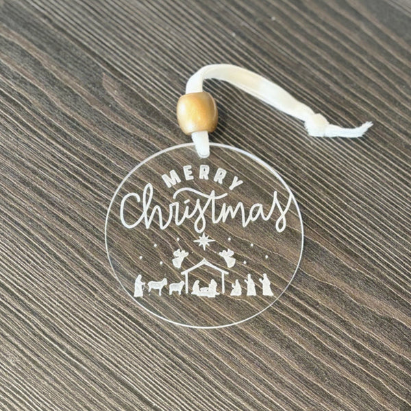 Merry Christmas Acrylic Ornament