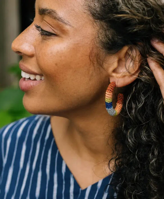 Maza Crocheted Hoops