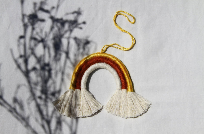 Mini Macramé Rainbows