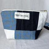 Quilted Patchwork Cosmetic Pouch