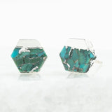 Oasis Studs in Silver