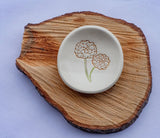 Birth Flower Ring Dish