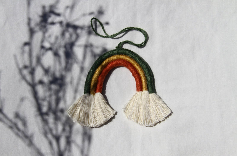 Mini Macramé Rainbows