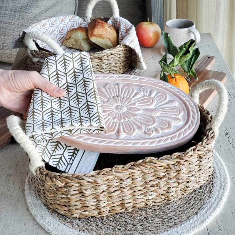 Handmade Bread Warmer & Wicker Basket