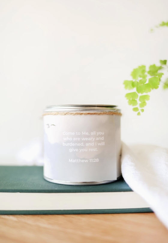 Peace Be Still or I Will Give You Rest Candles