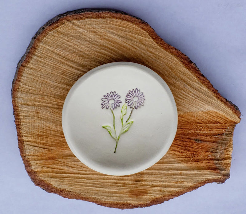 Birth Flower Ring Dish