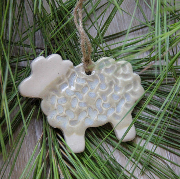 Ceramic Sheep Ornament