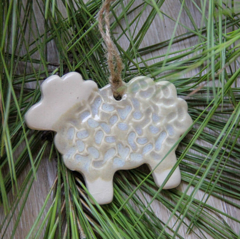 Ceramic Sheep Ornament