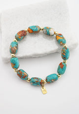 Sierra Bloom Turquoise Emperor Stone Bracelet