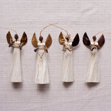 Sisal Angel Ornament Set