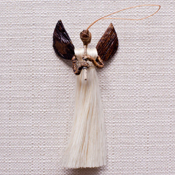 Sisal Angel Ornament Set