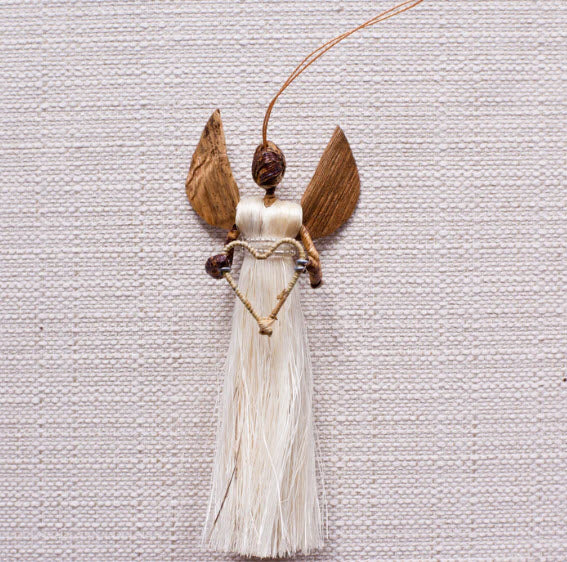 Sisal Angel Ornament Set