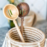 Hand Carved Merideth Slotted Spoon